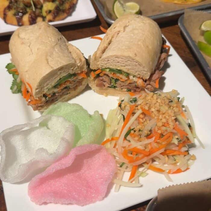 Bahn mi sandwich at Phat Ba Mi at The Gatherall