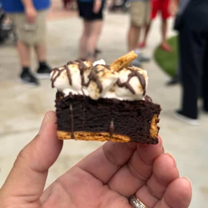 S'more Brownie from Pigpen's Mess Hall at Kings Island 