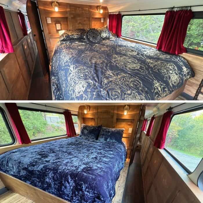 bedrooms Nightly Bus double decker bus in TN