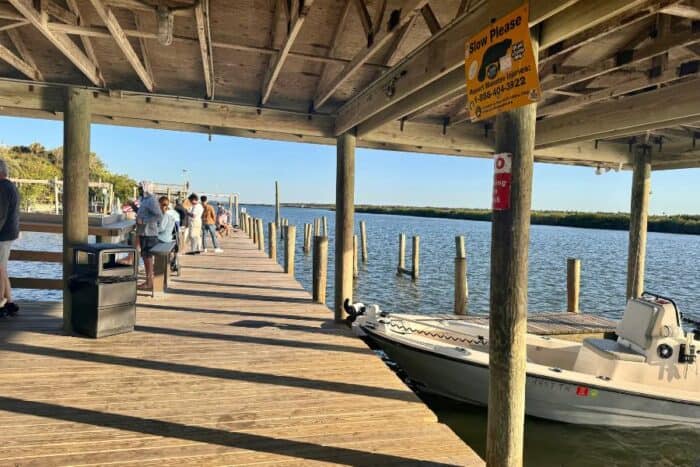 dock at JB's Fish Camp New Smyrna Beach 