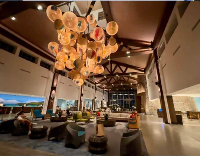 lobby at Loews Sapphire Falls Resort