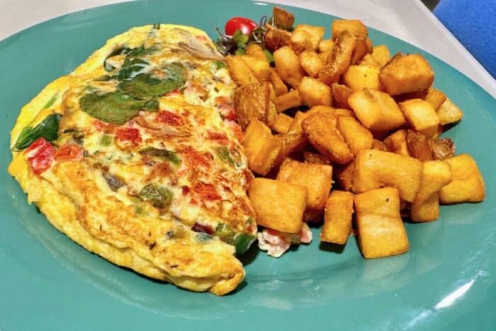 omelet from Bayliner Diner at Universal Cabana Bay Beach Resort 