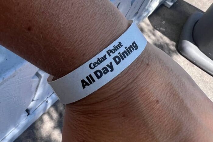 All Day Dining wristband Cedar Point Amusement Park 
