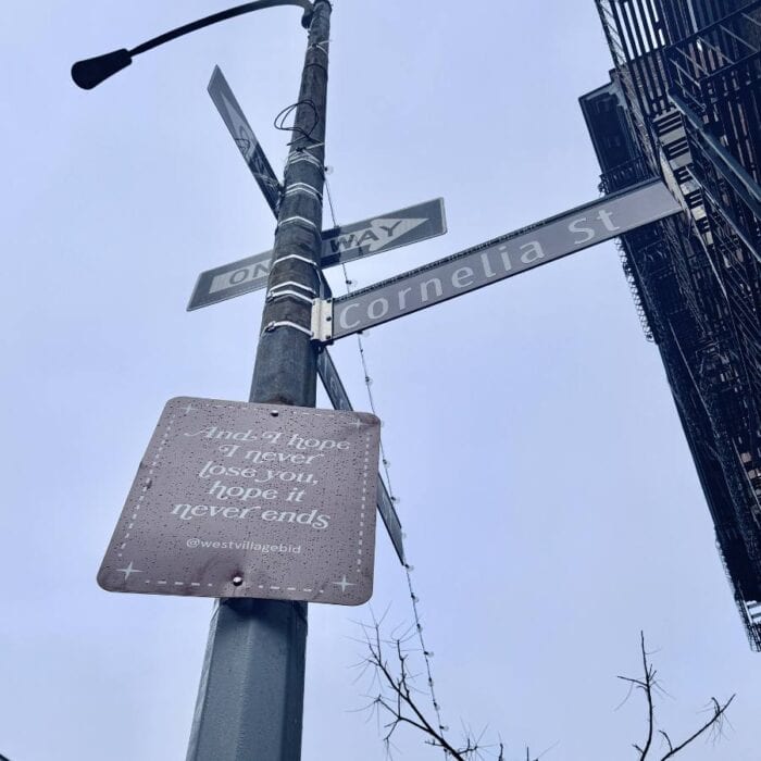 Cornelia Street in New York City 