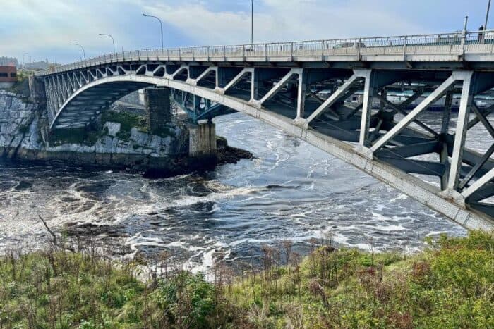 bridge near Reversing Falls Saint John New Brunswick Canada 