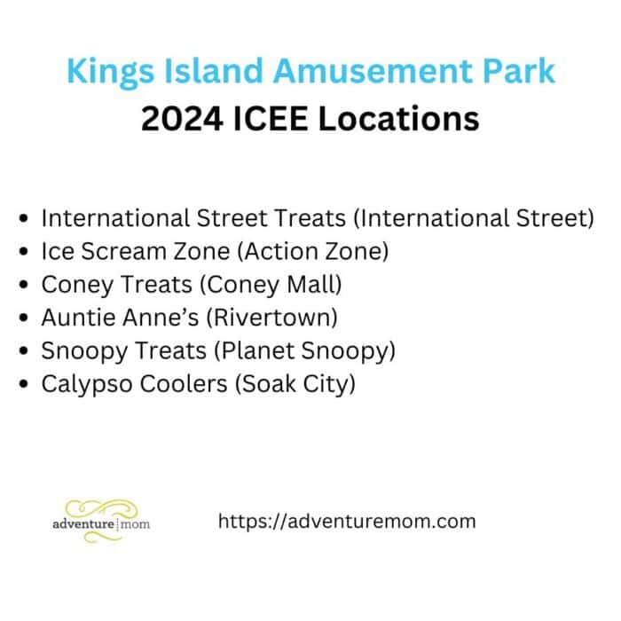 Kings Island Icee Locations