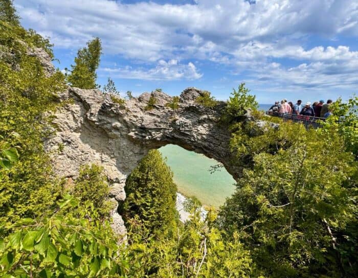 Arch Rock on Mackinac Island 