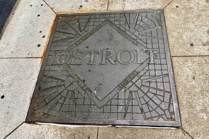 Detroit manhole cover