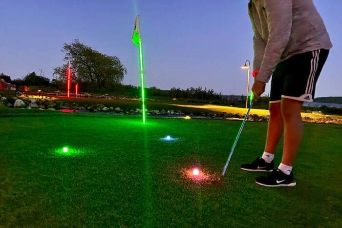 Glow Golf at The Greens of Mackinac at Mission Point Resort 