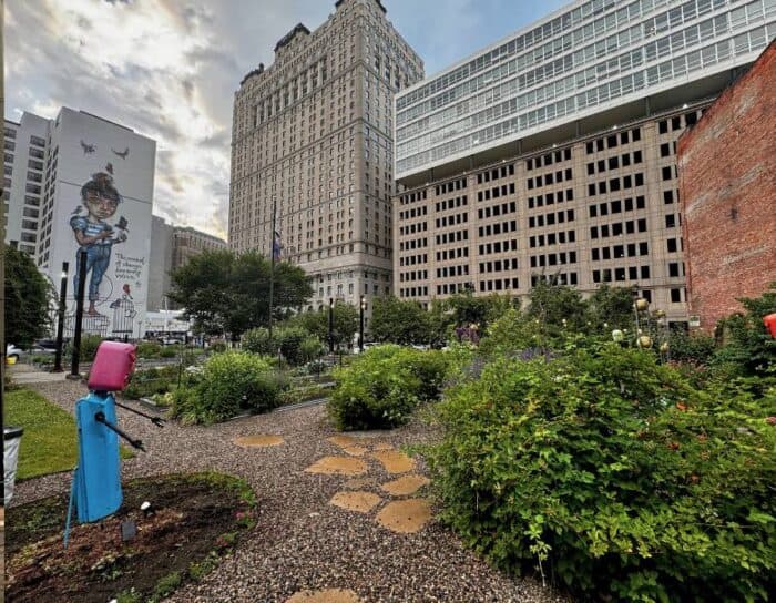 Lafayette Greens Urban Garden Detroit Michigan