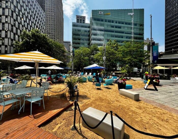 The Beach at Campus Martius Detroit Michigan 