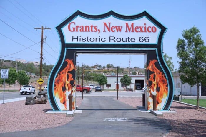 drive-thru sign Grants New Mexico Route 66