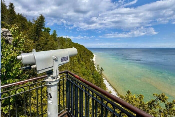 view from Arch Rock on Mackinac Island