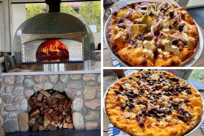 wood fired pizza at The Inn at Stonecliffe on Mackinac Island