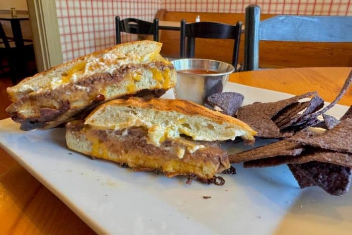  Black Bean panini The Attic Coffee Mill Cafe 