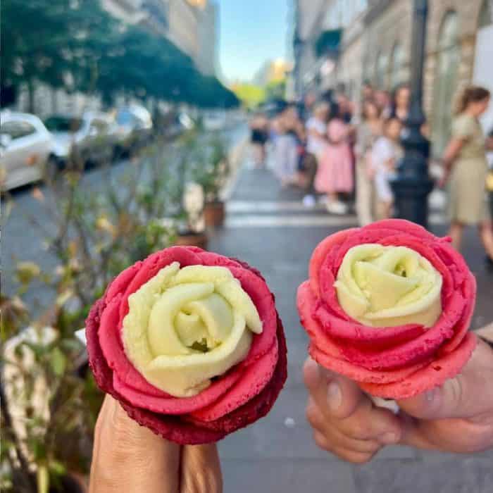 Rose Petal Gelato at Gelarto Rosa Budapest Hungary