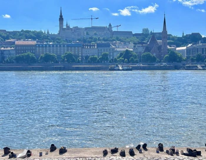 Shoes on the Danube Promenade in Budapest  