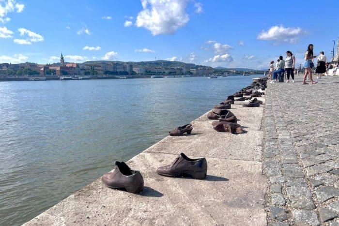 The shoes on the Danube Promenade in Budapest 