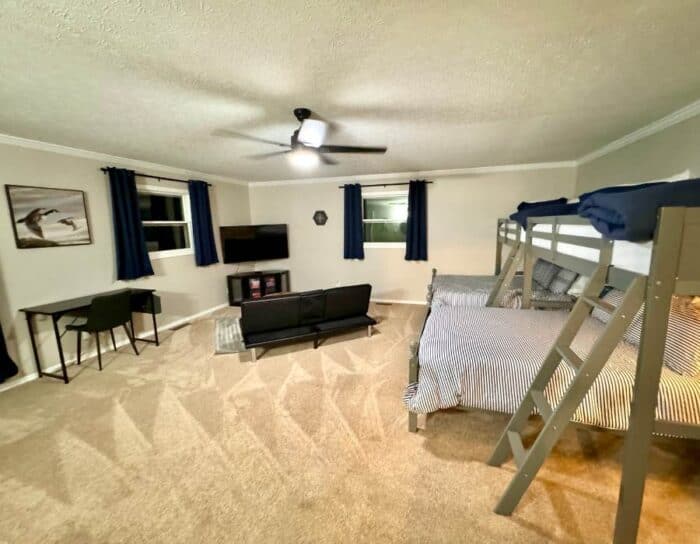 bedroom at Lakeside Oasis on Rocky Fork Lake