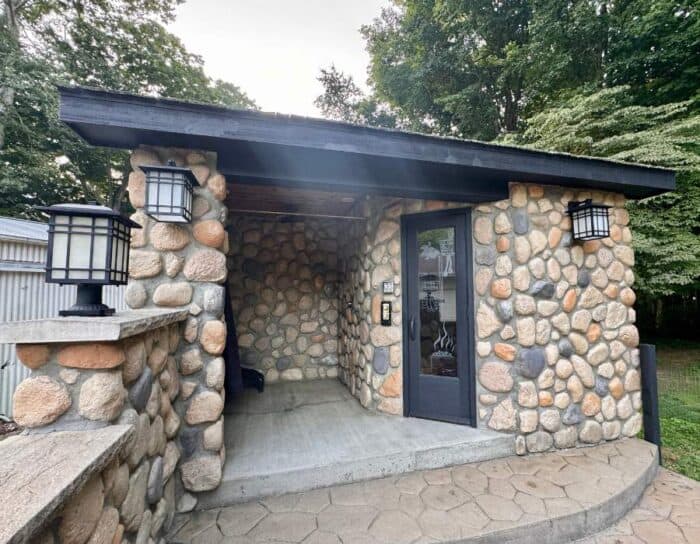 sauna at Lakeside Oasis on Rocky Fork Lake