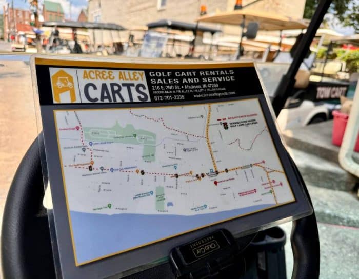 Acree Alley Carts map