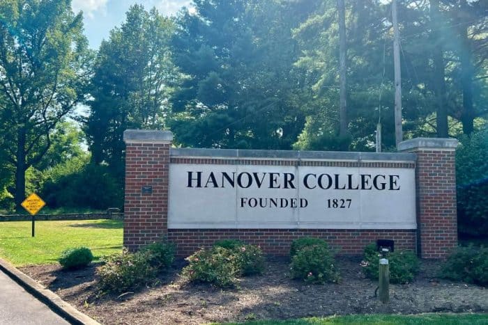 Hanover College Sign Madison Indiana