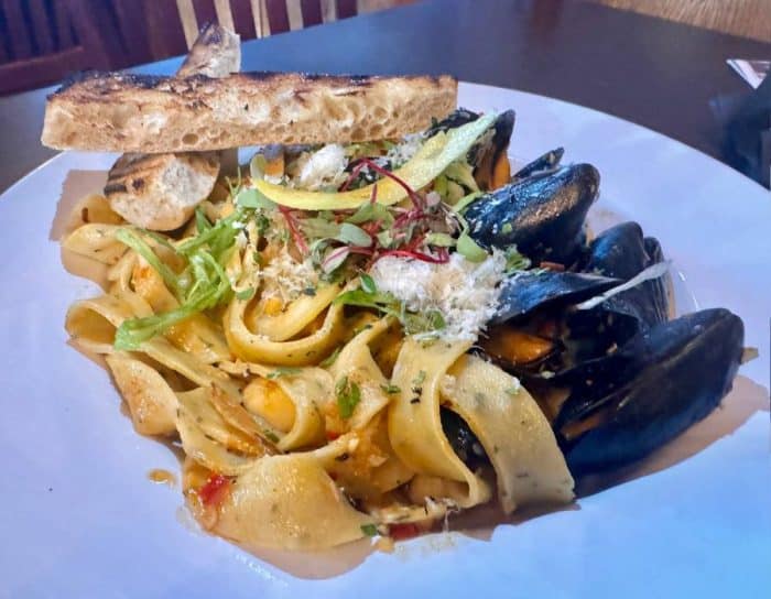  Seafood Tagliatelle River Oak Chophouse Madison IN