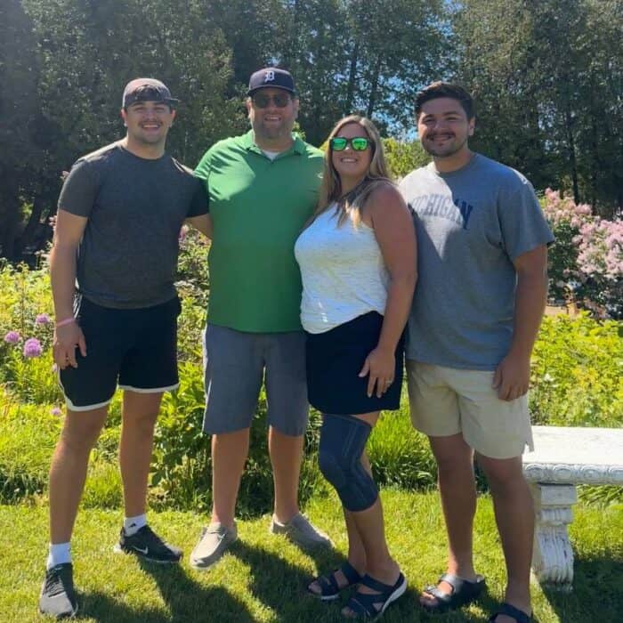 family at The Grand Hotel on Mackinac Island 