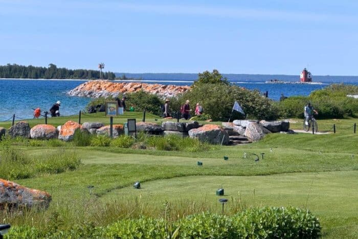 mini golf course on Mackinac Island 