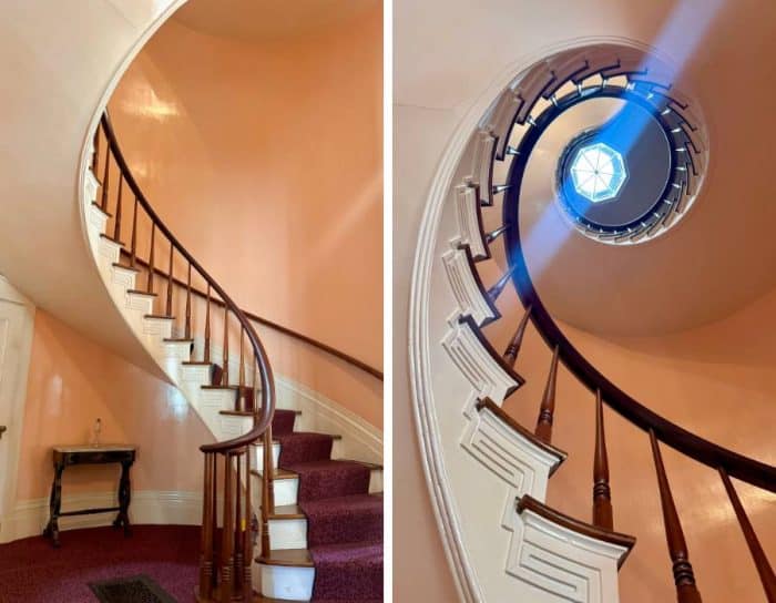 staircase in Lanier Mansion Madison Indiana 