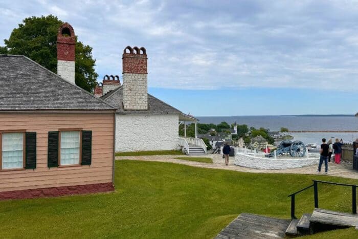 view from Fort Mackinac on Mackinac Island 