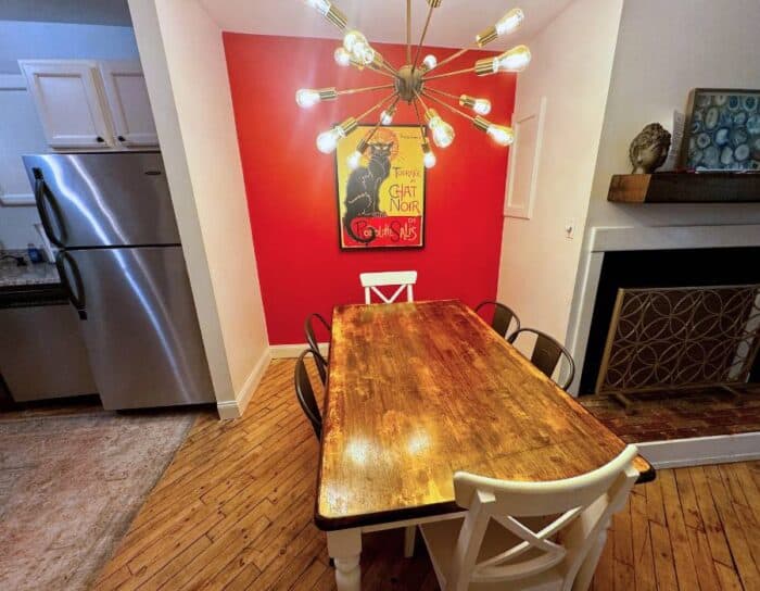 dining area vacation rental at The Mill Ludlow VT