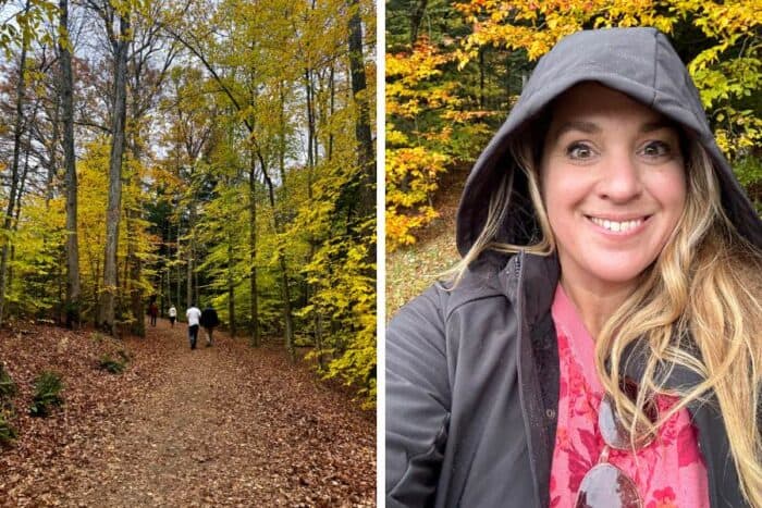 hikers at Mount Tom in Woodstock Vermont