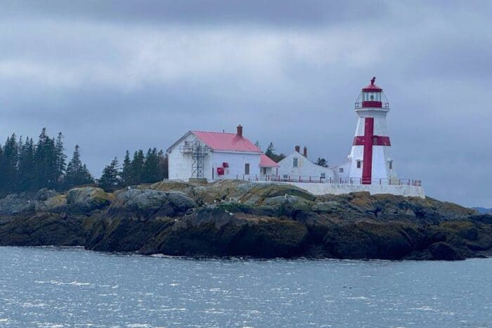 lighthouse near Saint Andrews in New Brunswick