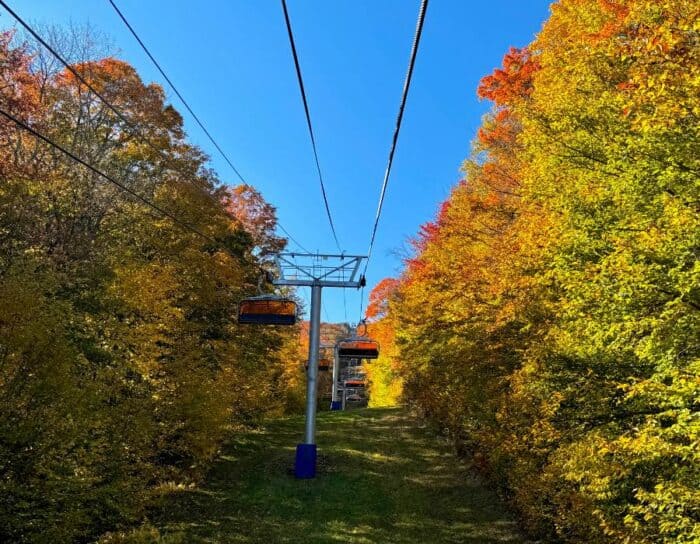 scenic chairlift Okemo Mountain Resort Ludlow VT 