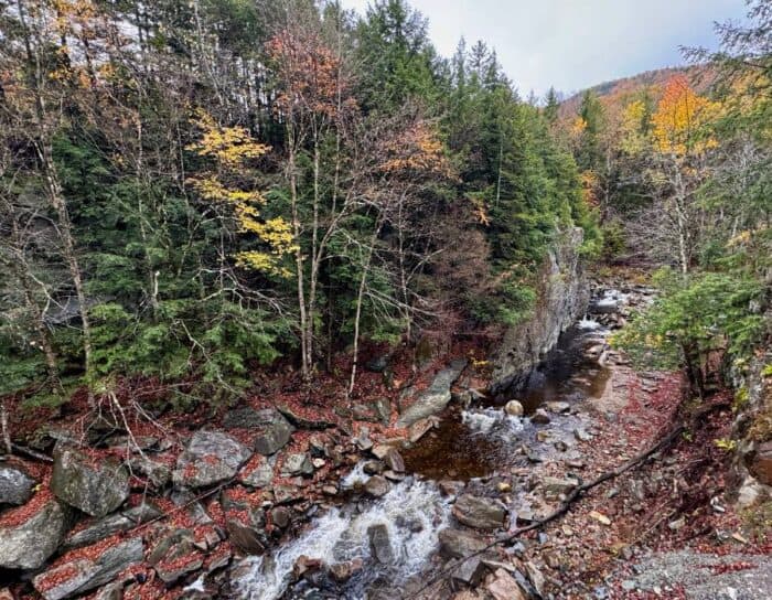 upper falls at Buttermilk Falls