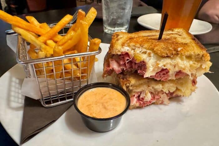 Reuben sandwich at 110 Grill New Hampshire 