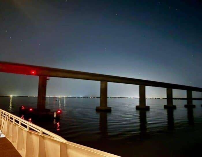 Sunset Dinner Cruise on a 125-foot Solaris Yacht at night 