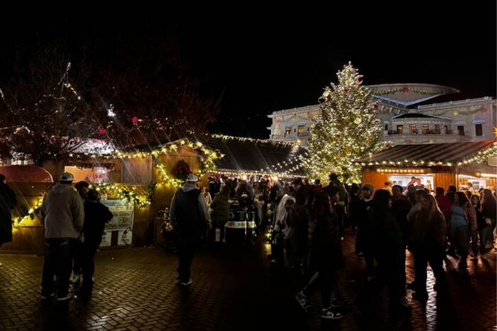 Carmel Christkindlmarkt at night