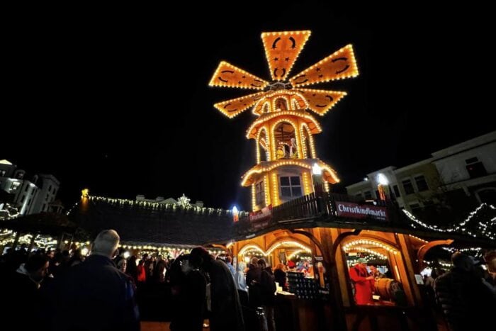  Carmel Christkindlmarkt at night