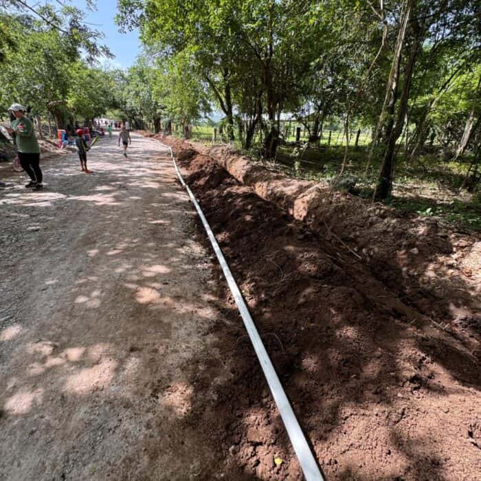 ditch for water in Nicaragua 