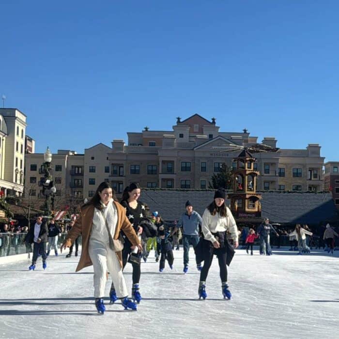 ice skating Carmel Christkindlmarkt