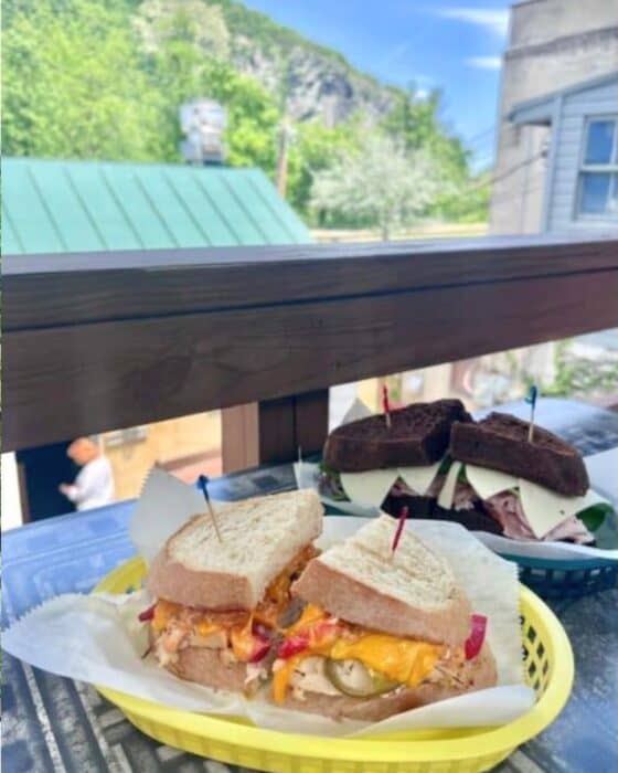 sandwiches from Battle Grounds Bakery and Coffee Harpers Ferry WV