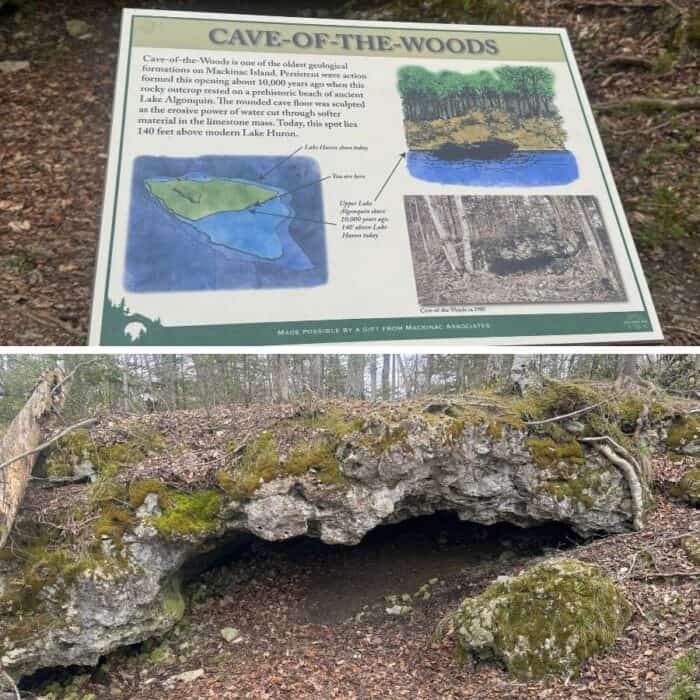 Cave in the Woods Mackinac Island