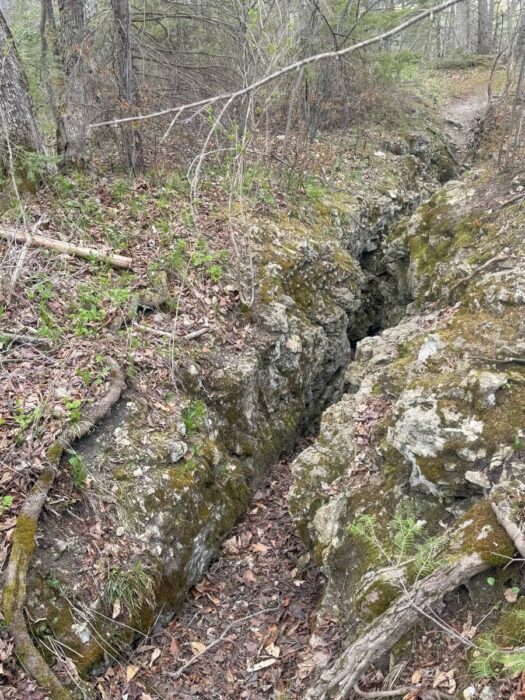 Crack in the Island Mackinac Island