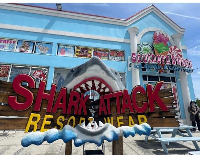 Giant Shark at Shark Attack Resort Wear North Carolina