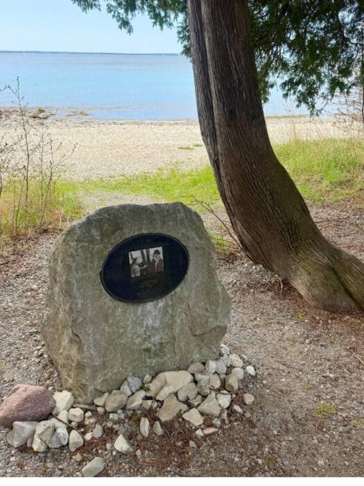 Somewhere in Time Marker on Mackinac Island