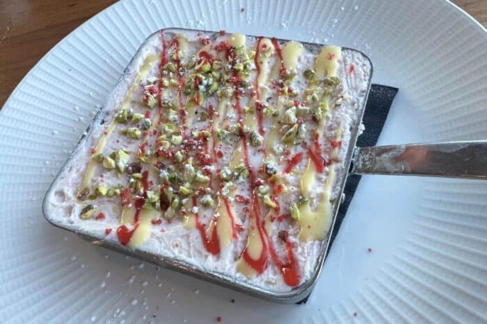 Strawberry Tiramisu at Swizzle at The Gault House Hotel