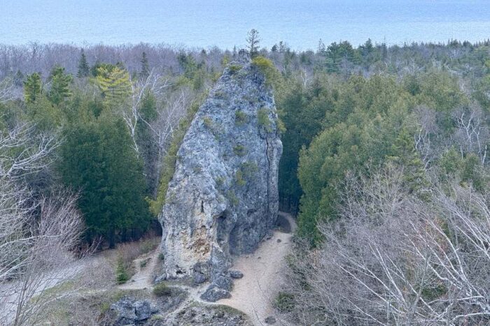 Sugar Loaf Rock Mackinac Island