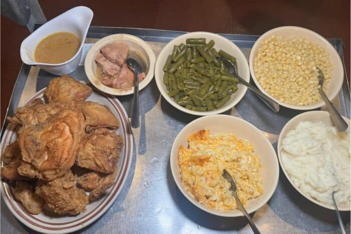 family-style meal Mike's Farm Beulaville, NC